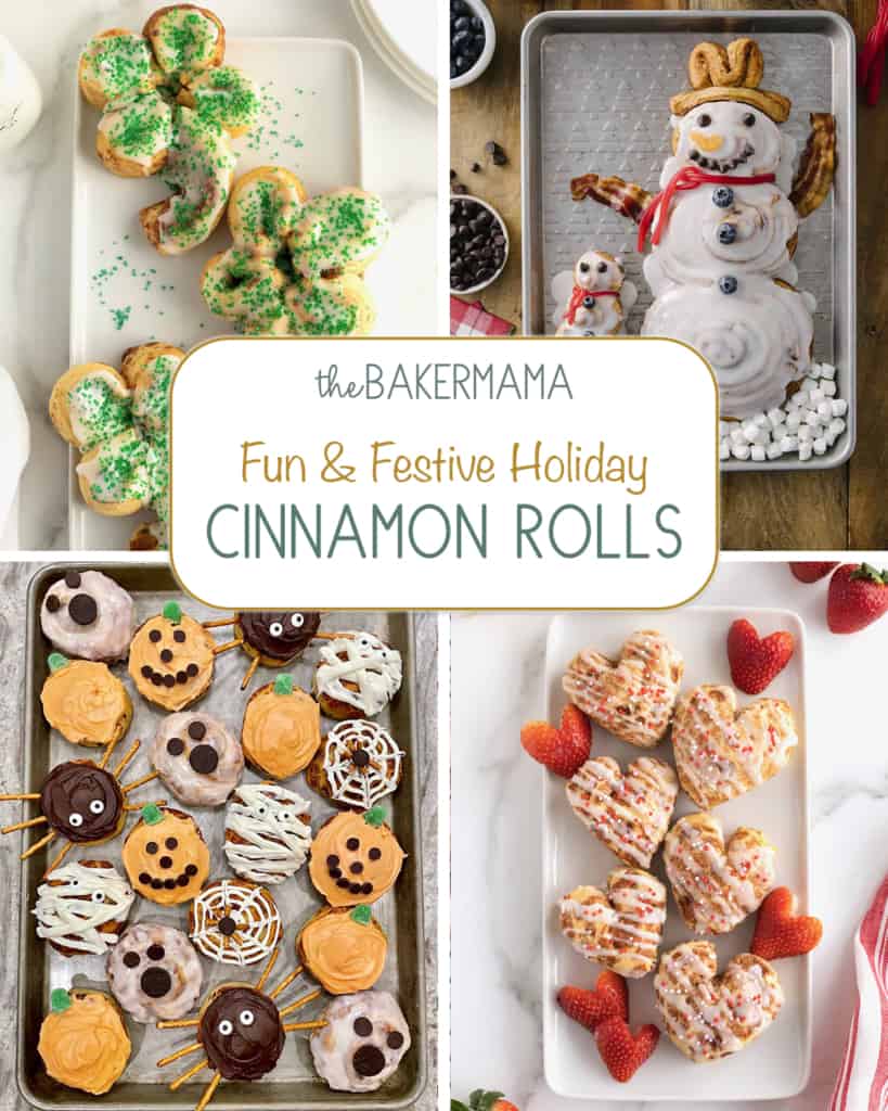 Fun and Festive Holiday Cinnamon Roll Recipes by The BakerMama
