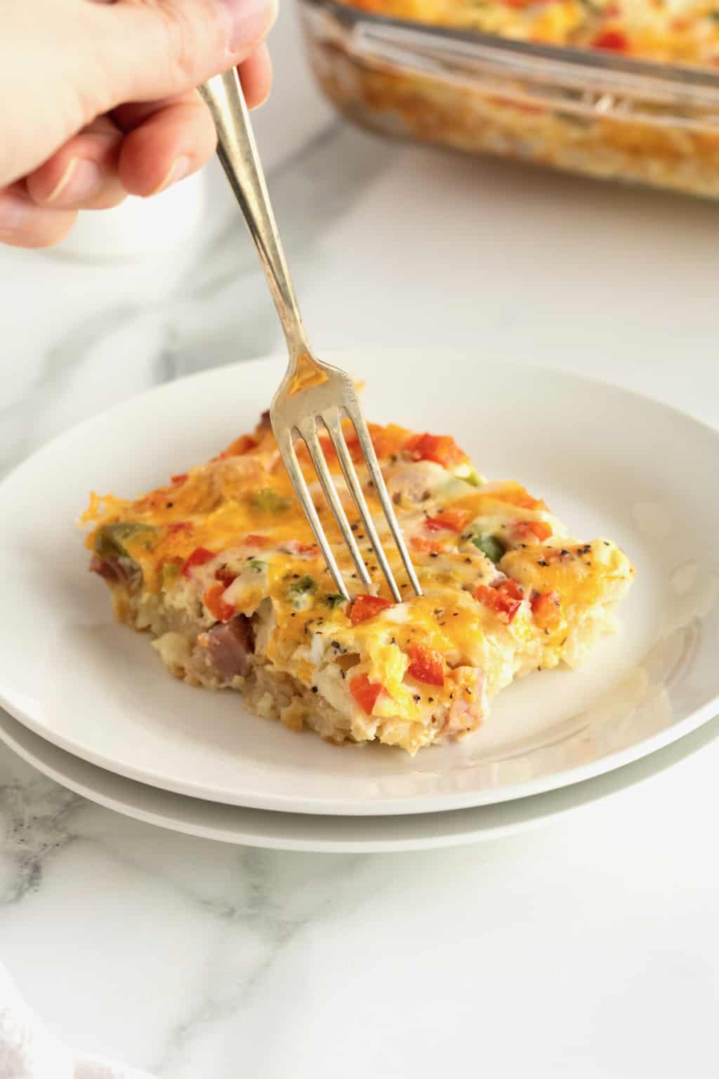 Hash Brown Breakfast Casserole - The BakerMama