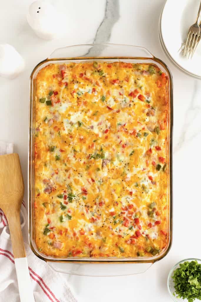 Hash Brown Breakfast Casserole - The BakerMama