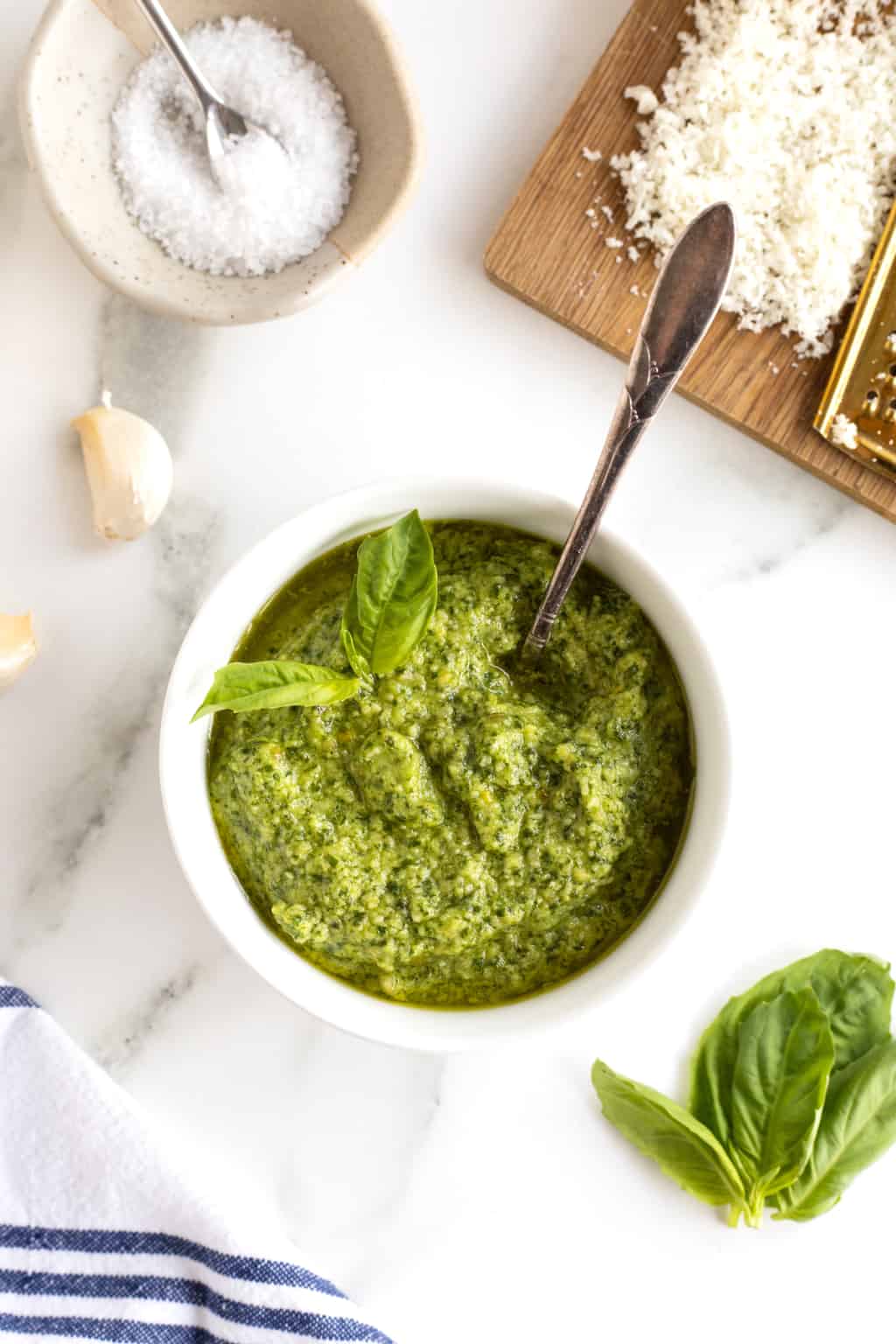 How to Make Fresh Basil Pesto The BakerMama