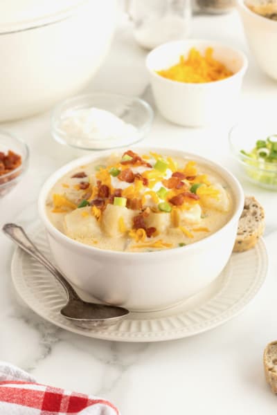 Loaded Baked Potato Soup - The BakerMama
