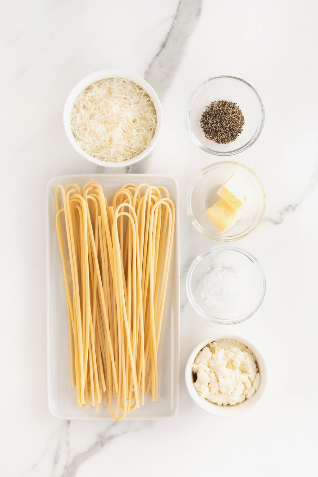 Cacio Ricotta Flakes Quick and Easy Cacio e Pepe - The BakerMama