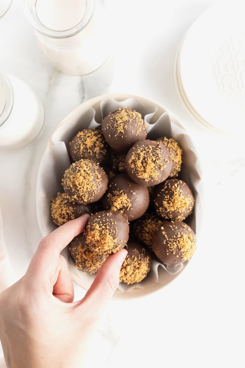 No-Bake Nutter Butter Balls - The BakerMama