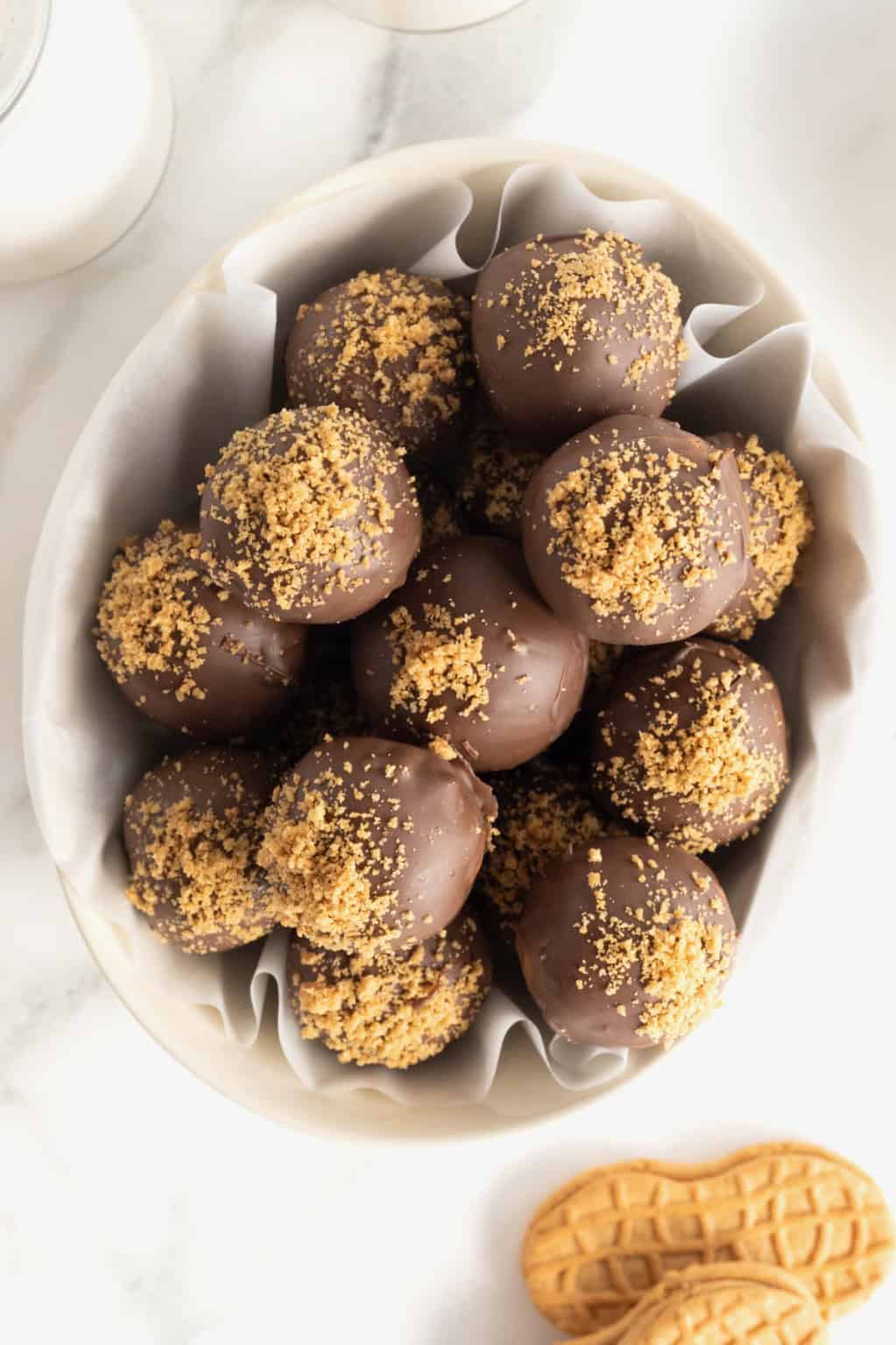 No-Bake Nutter Butter Balls - The BakerMama