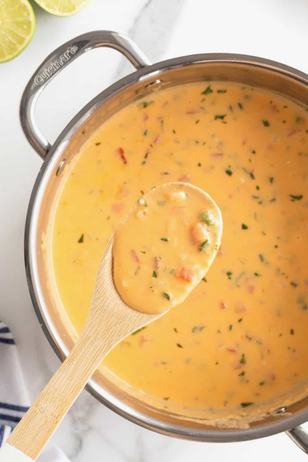 Easy Stovetop Queso The BakerMama