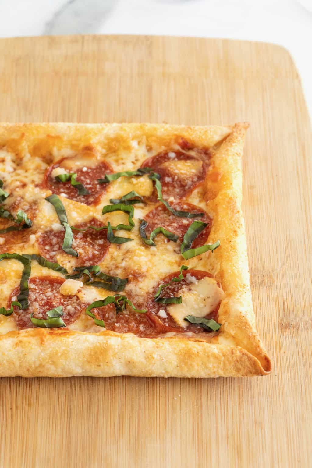 Stuffed Crust Tortilla Pizza - The BakerMama