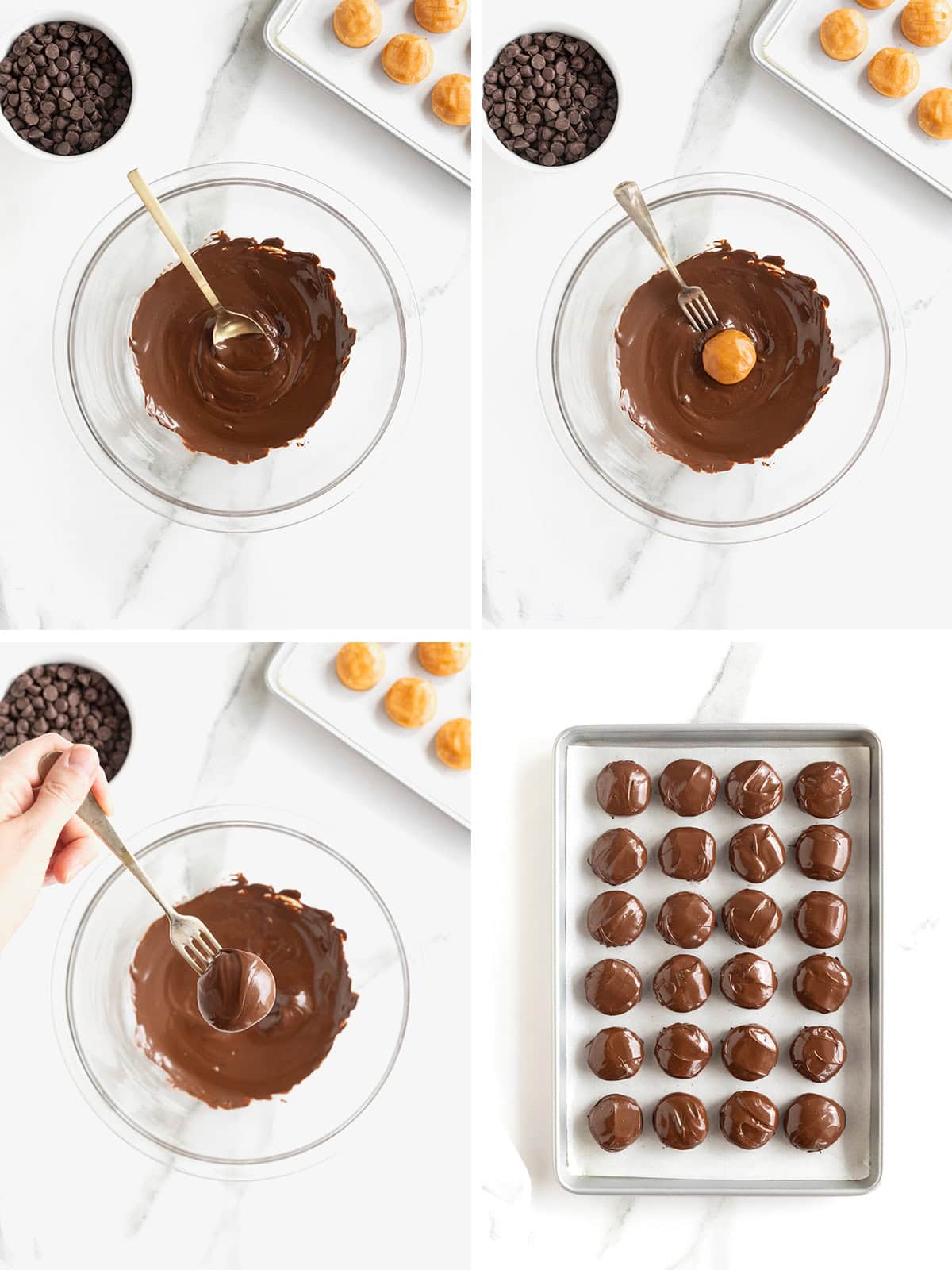 Steps to make Homemade Twix Bites.