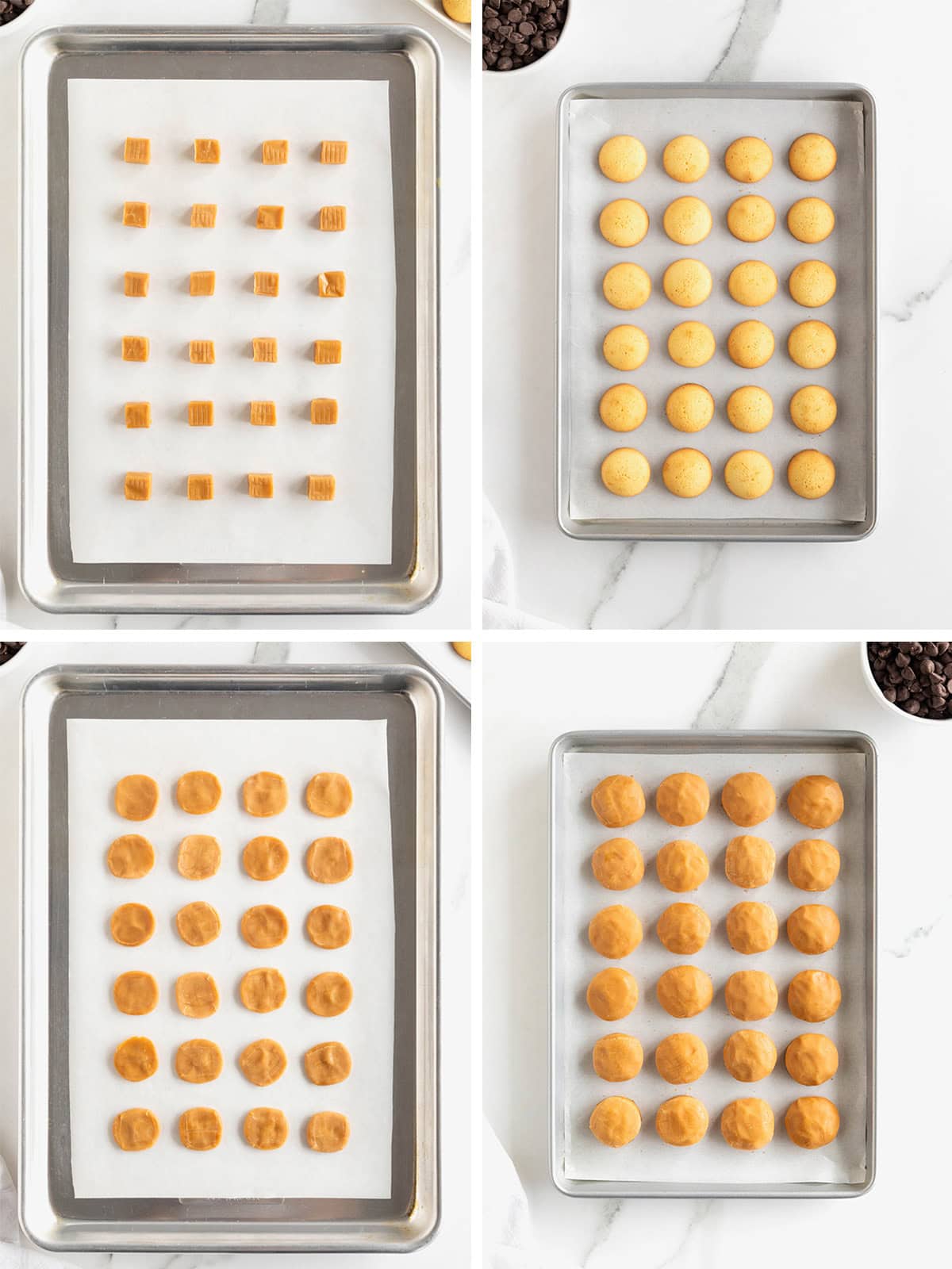 Steps to make Homemade Twix Bites.