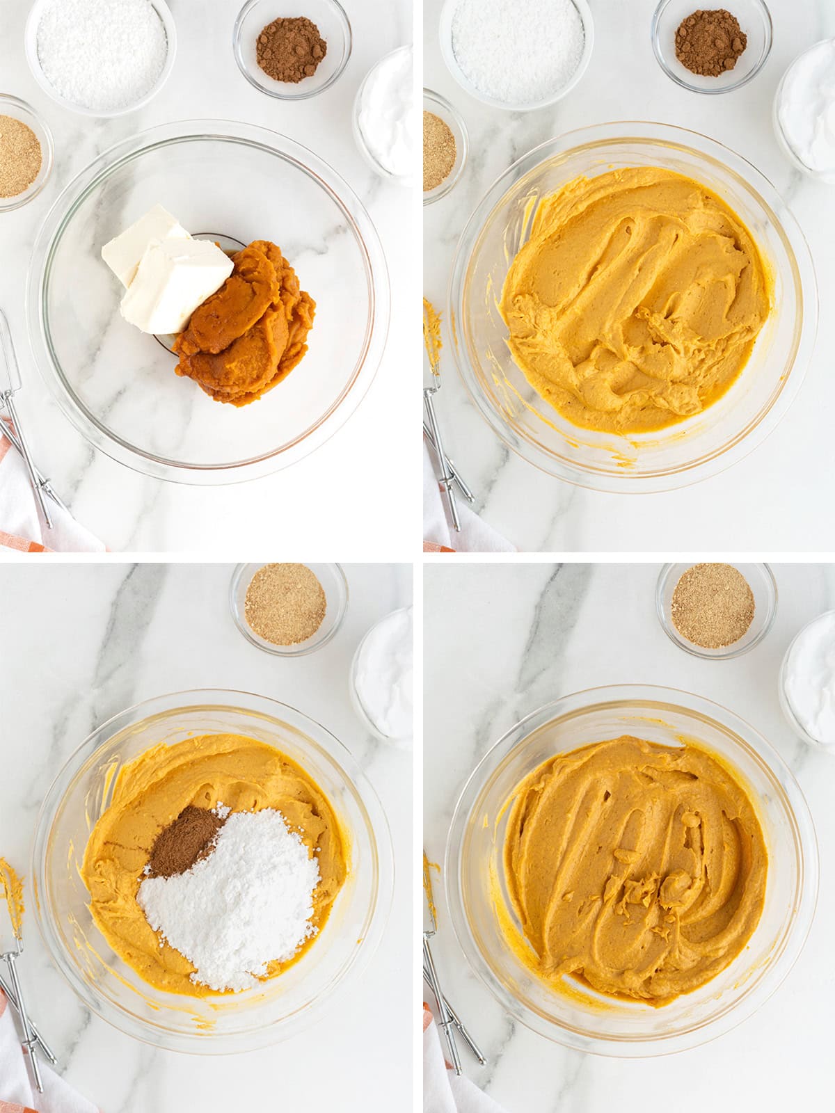 Steps to make No-Bake Pumpkin Cream Pie.