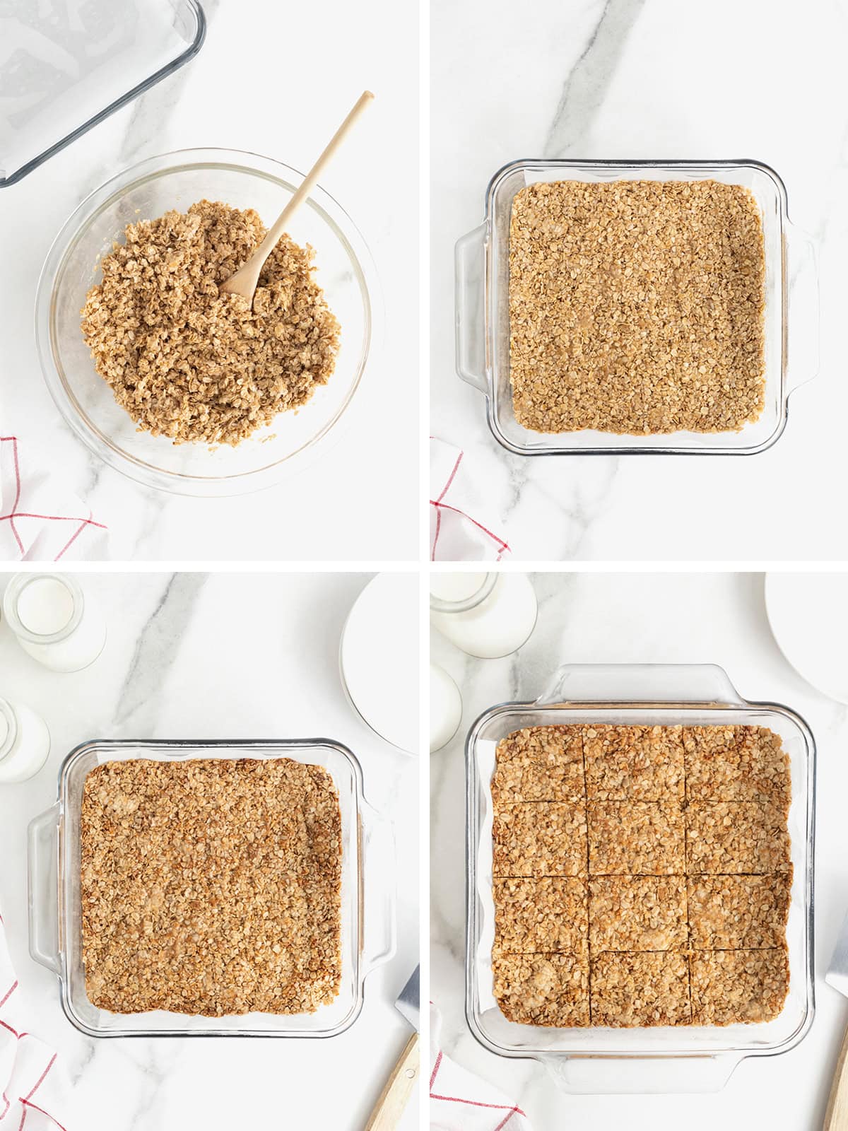 Steps to make Oatmeal Crunchies.