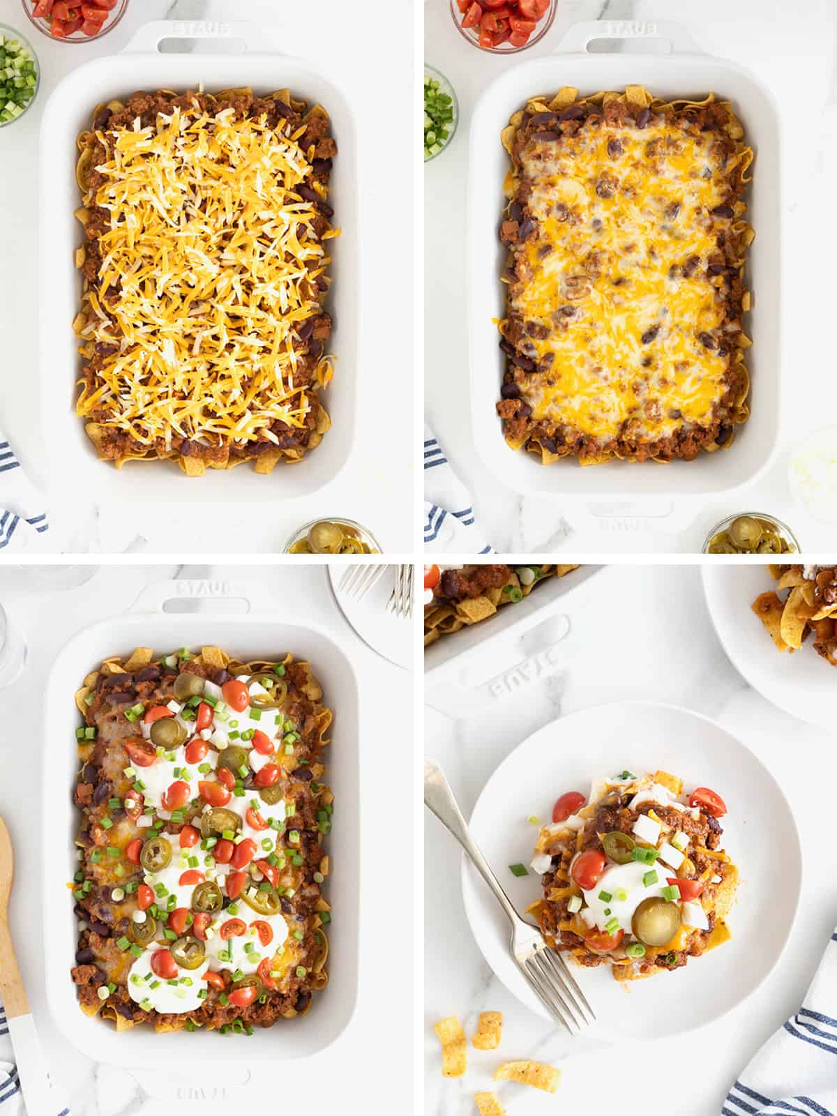 Steps to make Frito Chili Pie Casserole.