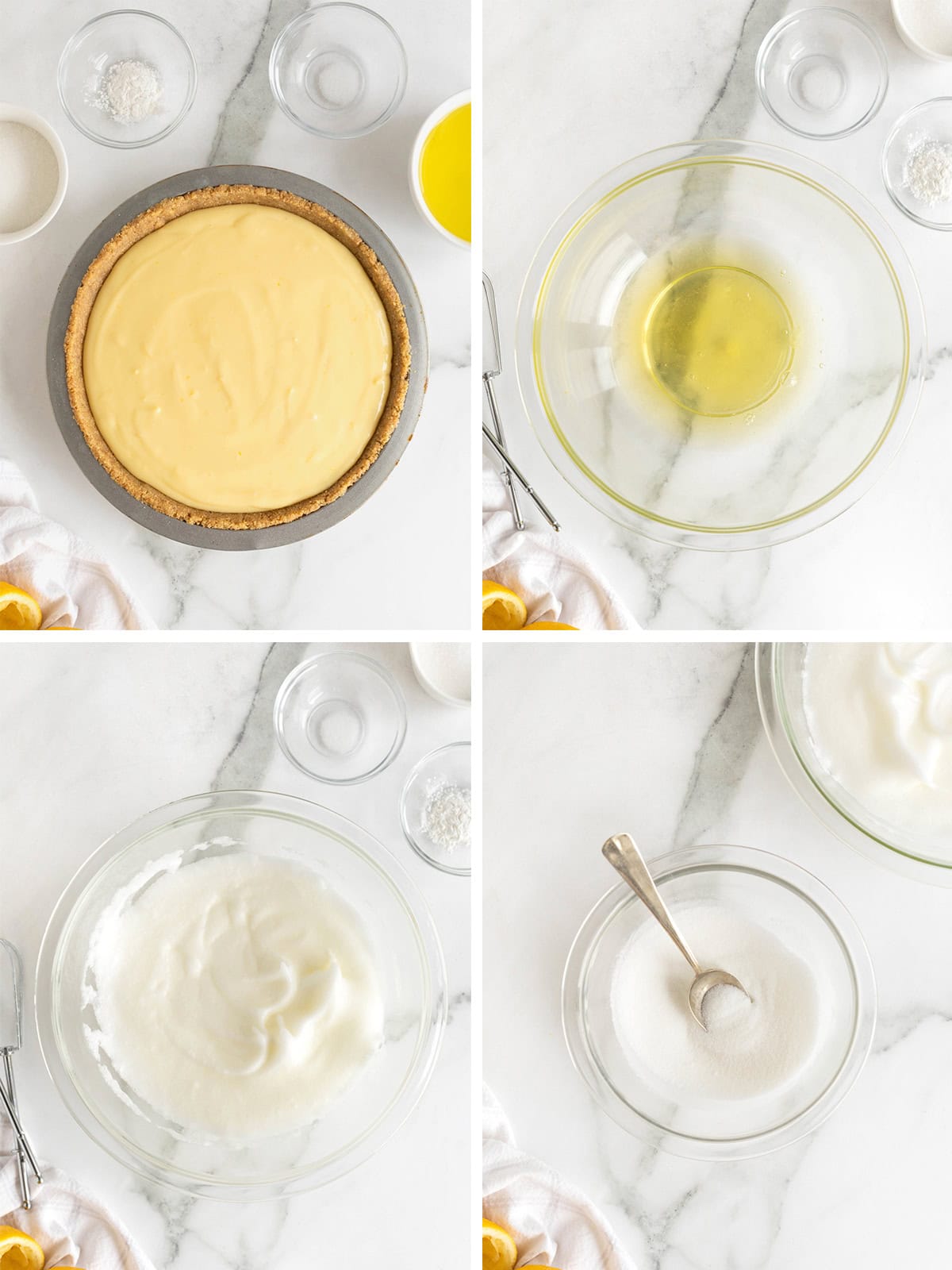 Steps to make Lemon Meringue Pie.