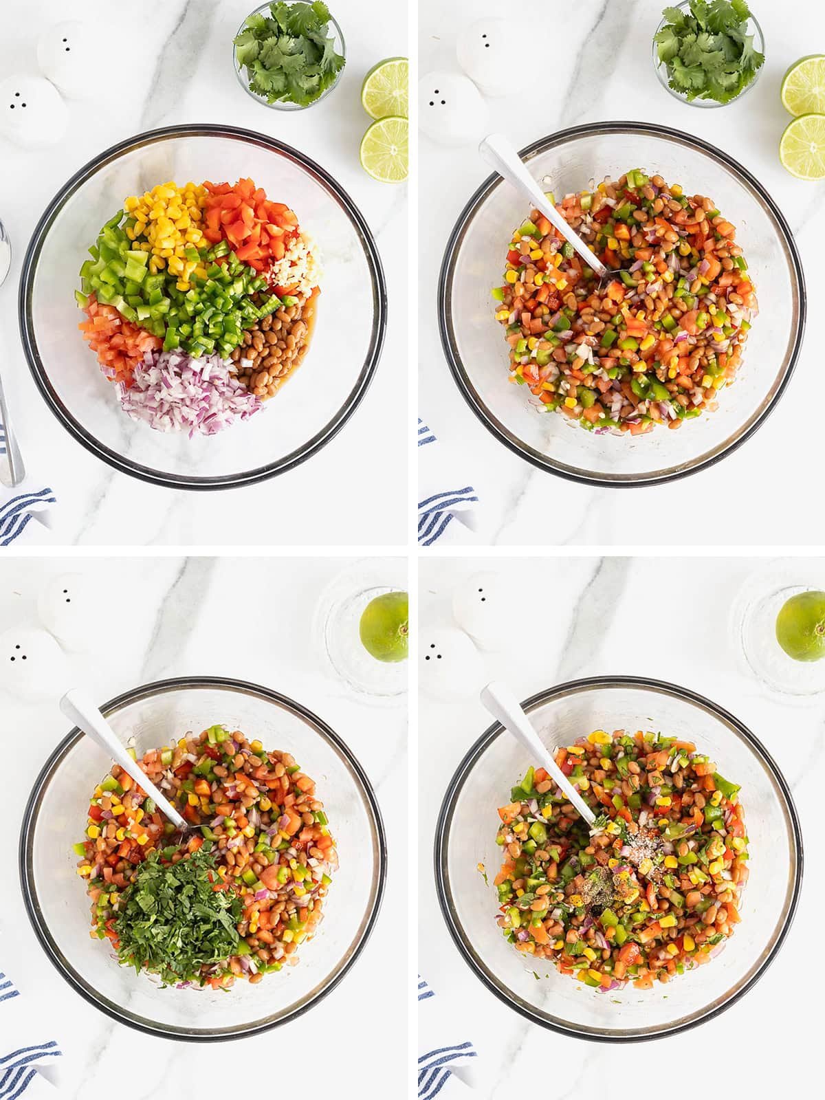 Steps to make Baked Bean Cowboy Caviar.