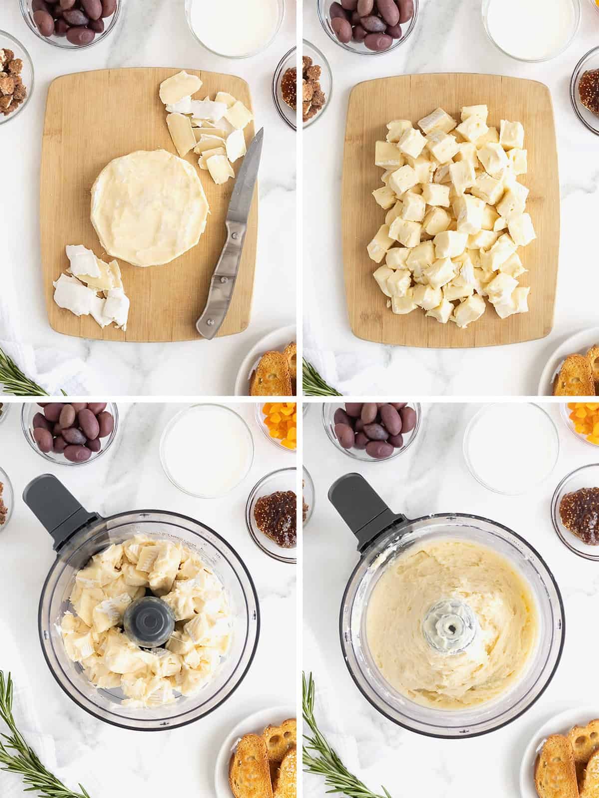 Steps to make charcuterie dip.