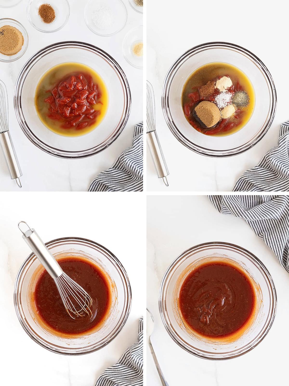 Steps to make homemade barbecue sauce.