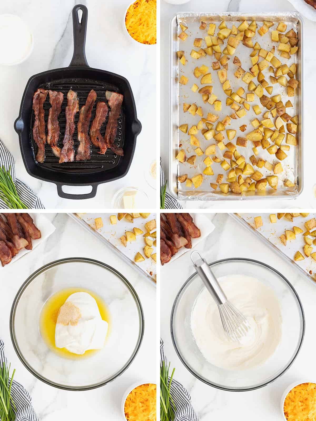 Steps to make Twice Baked Potato Casserole.
