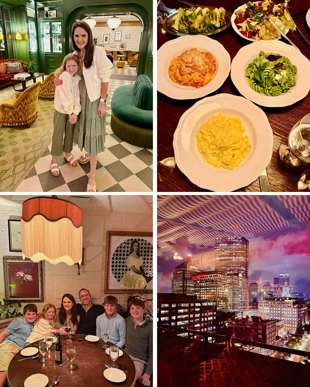 Collage of events in Boston Day 1