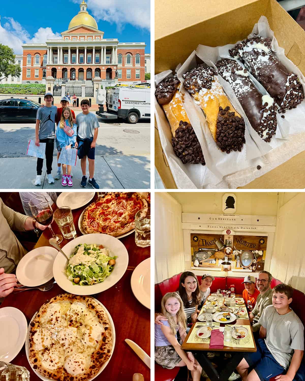 Day 2 collage of Boston activities.