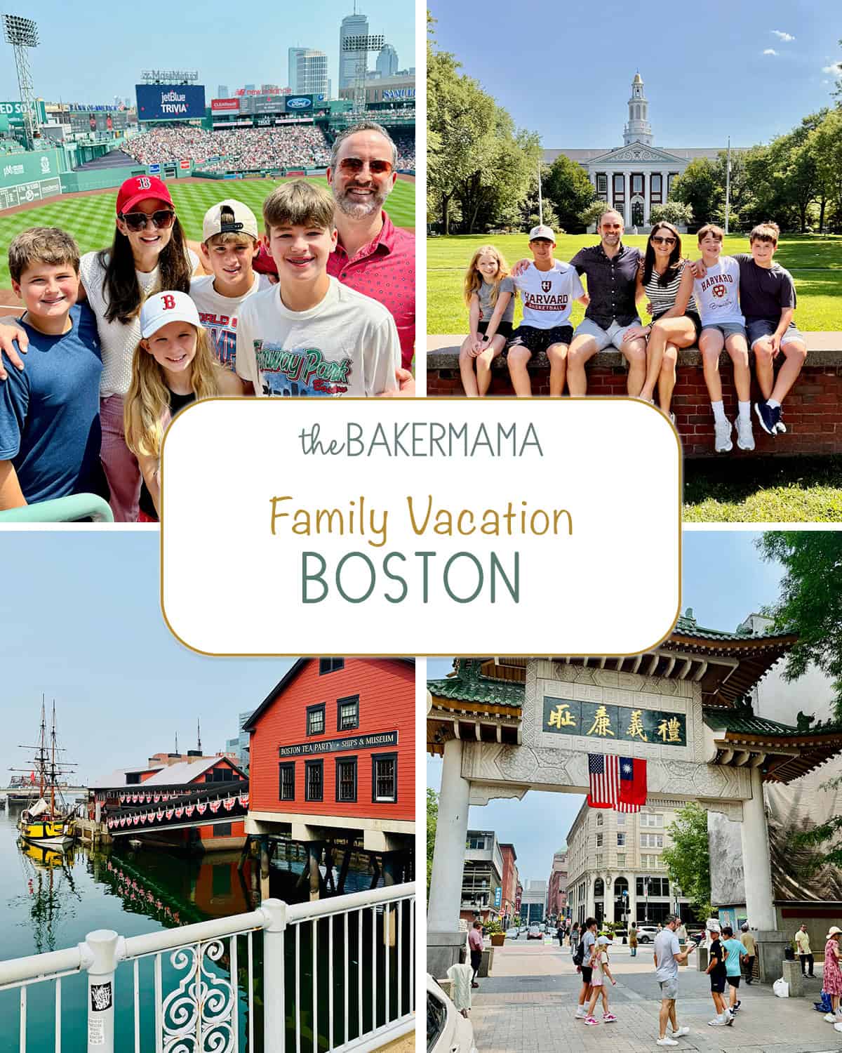Collage of Boston activities.
