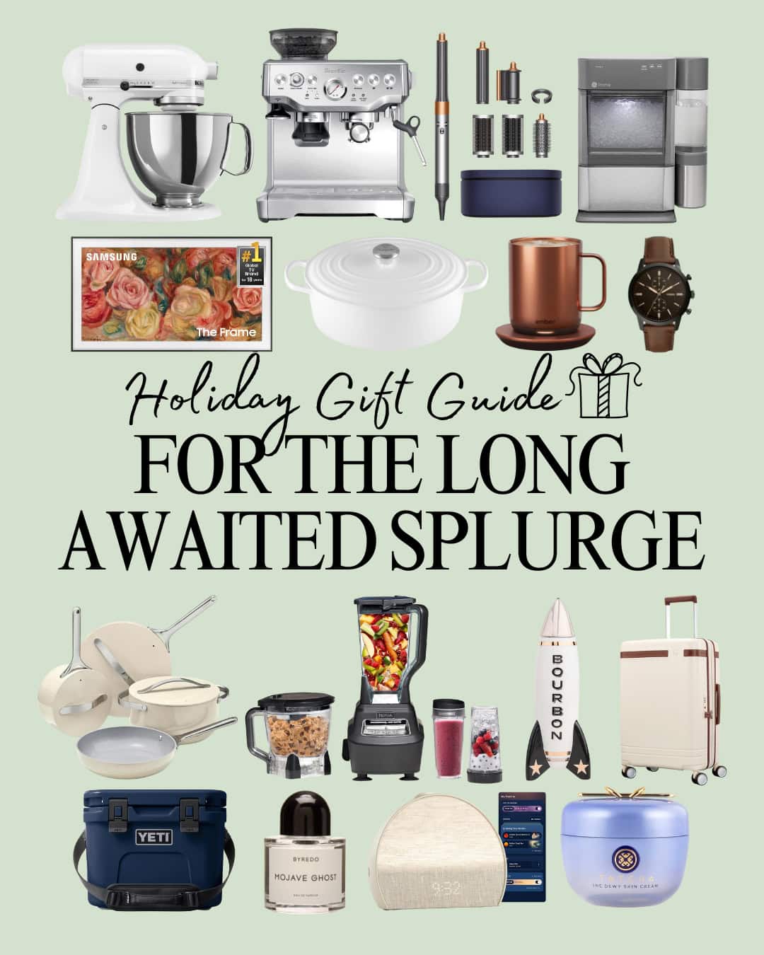 Gifts for the long awaited splurge. 