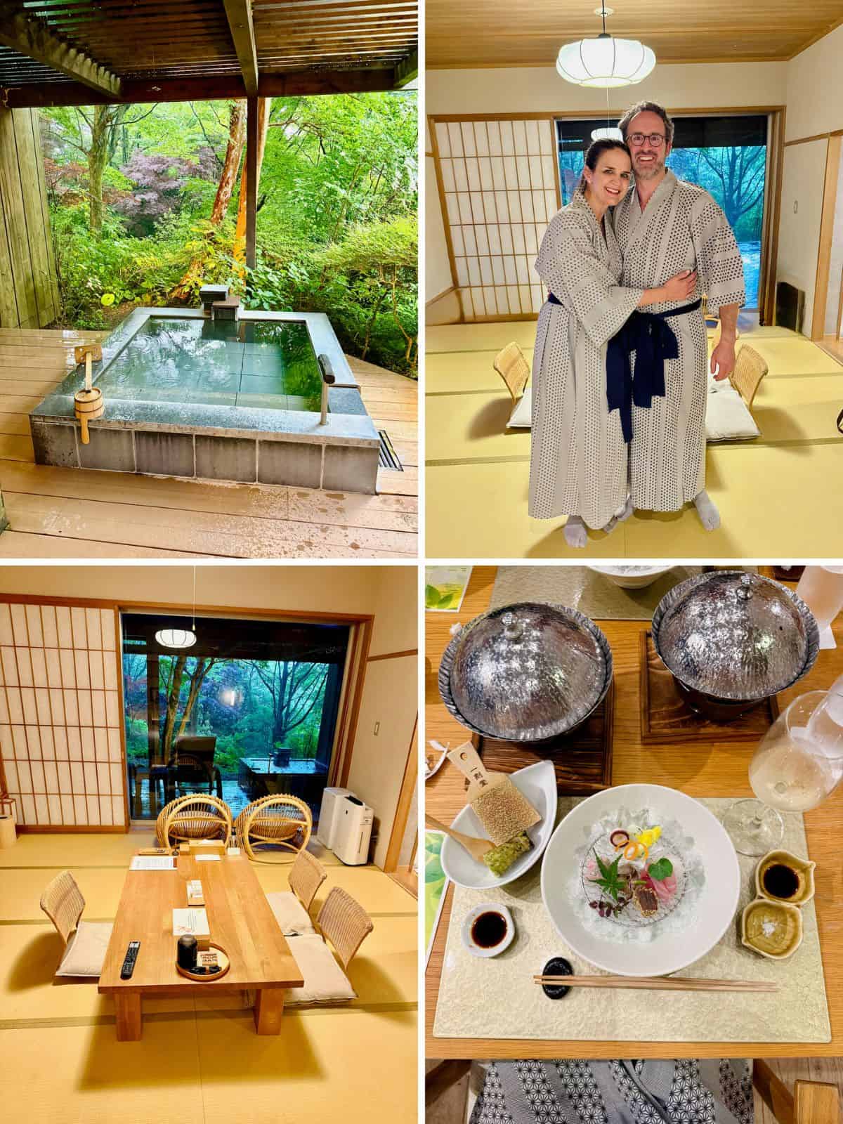 Relaxing in Hakone.